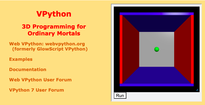 http://vpython.org/